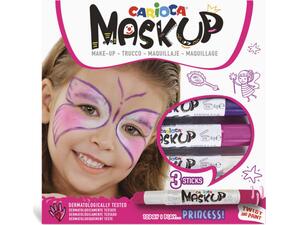 Χρώματα προσώπου Carioca Mask Up Princess 43049 (σετ 3 χρωμάτων)